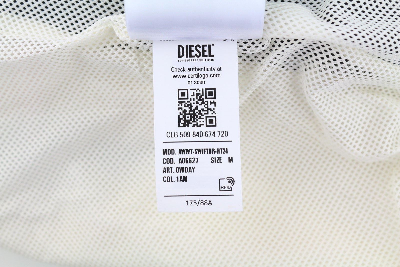 DIESEL Awwt-Swiftor-HT24 Women Jacket M Hidden Hood Mesh Lined Light RRP€195