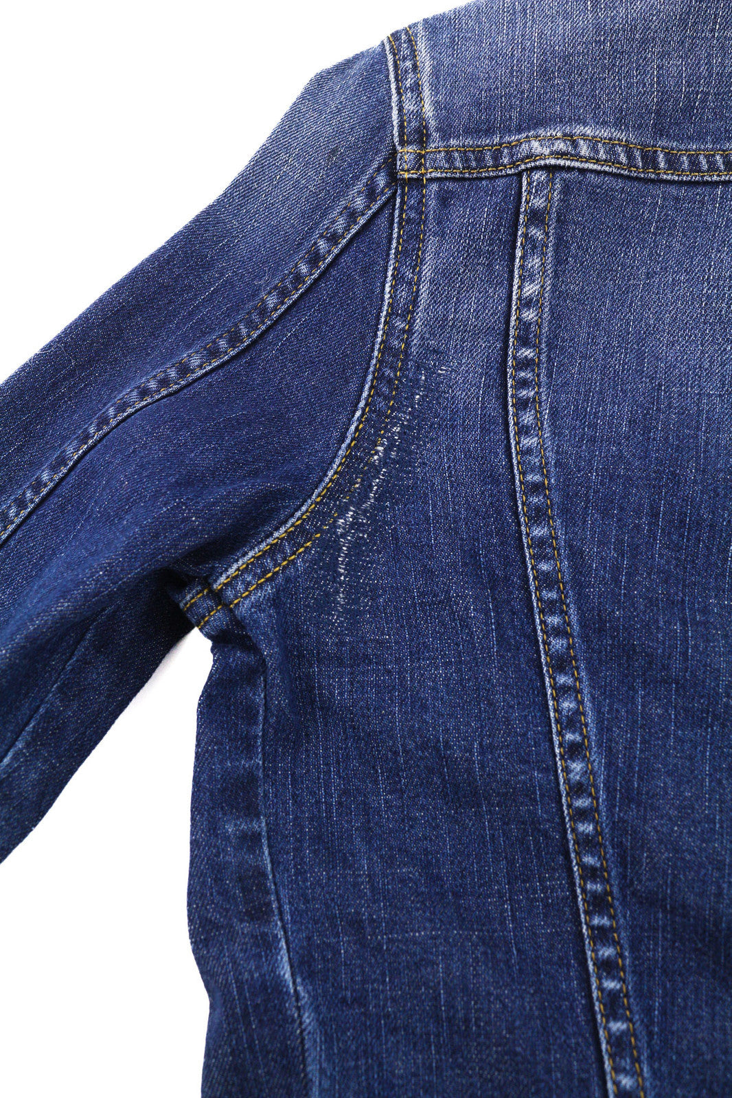 DIESEL De-Limmy Women Jacket XS Denim Blue Washed Buttoned  Neck Ripped