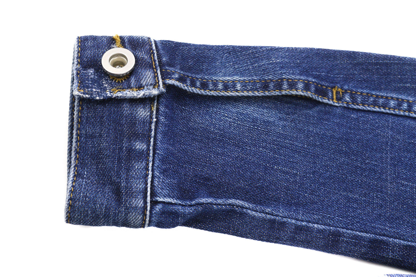 DIESEL De-Limmy Women Jacket XS Denim Blue Washed Buttoned  Neck Ripped