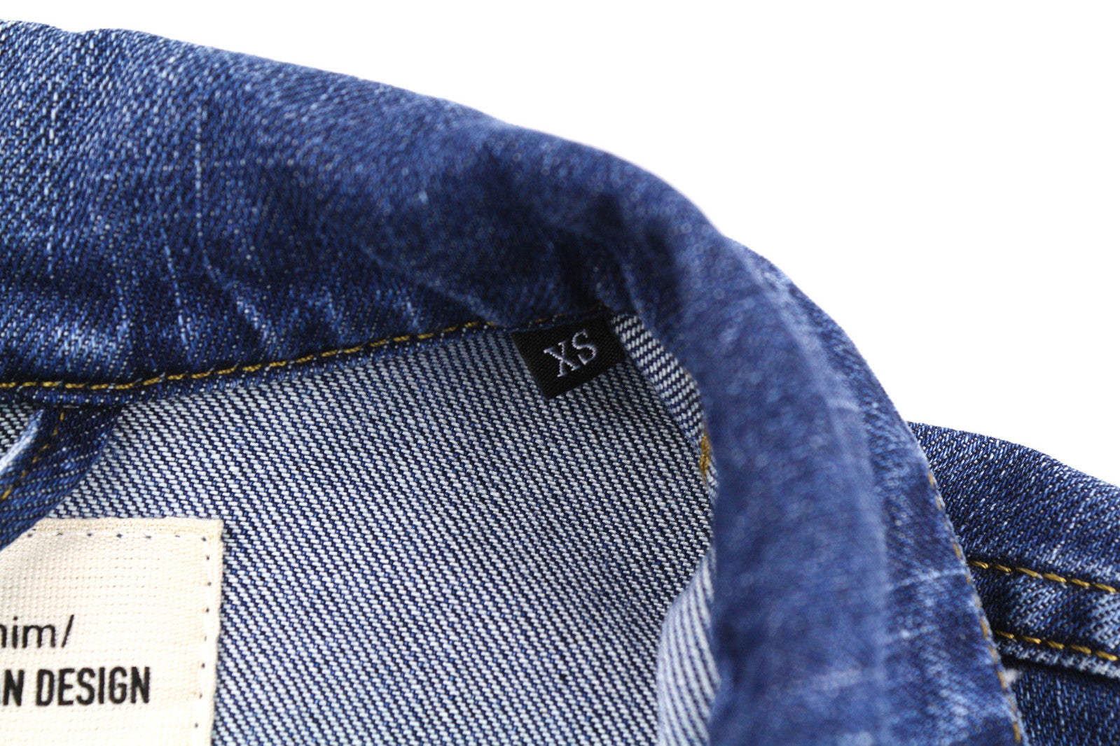 DIESEL De-Limmy Women Jacket XS Denim Blue Washed Buttoned  Neck Ripped