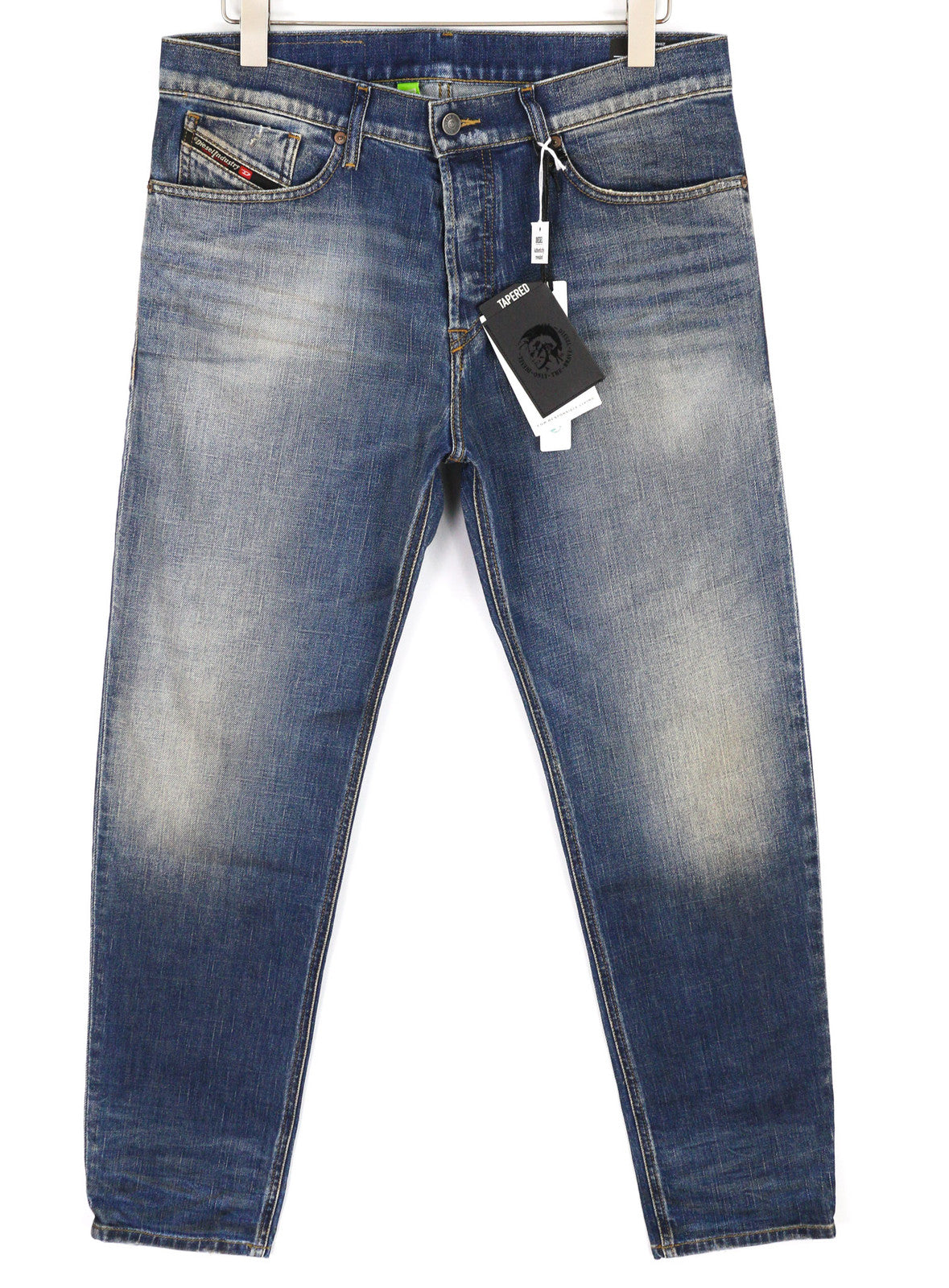 DIESEL D-Fining Z9A05 Men Jeans W33/L32 Tapered Fit Stretch Washed Blue RRP€225