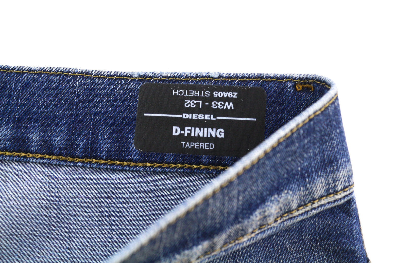 DIESEL D-Fining Z9A05 Men Jeans W33/L32 Tapered Fit Stretch Washed Blue RRP€225