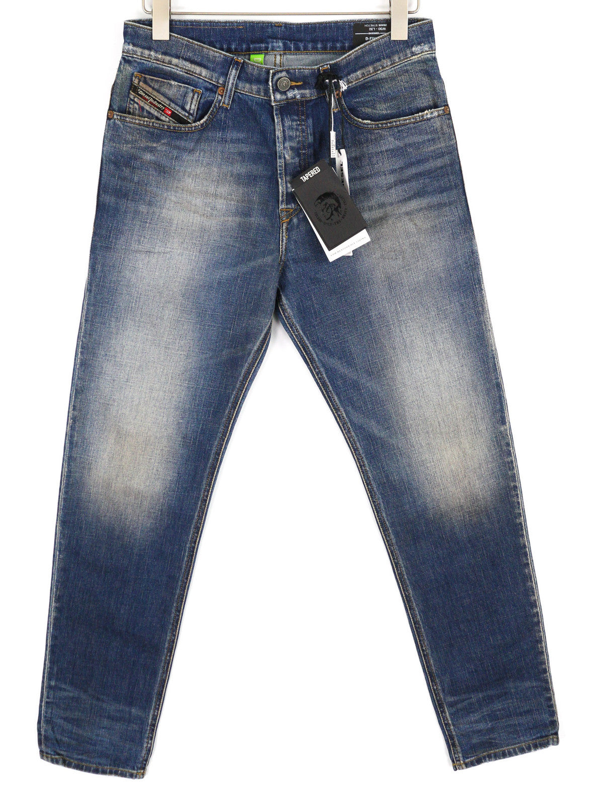 DIESEL D-Fining Z9A05 Men Jeans W30/L32 Tapered Fit Stretch Washed Blue RRP€225