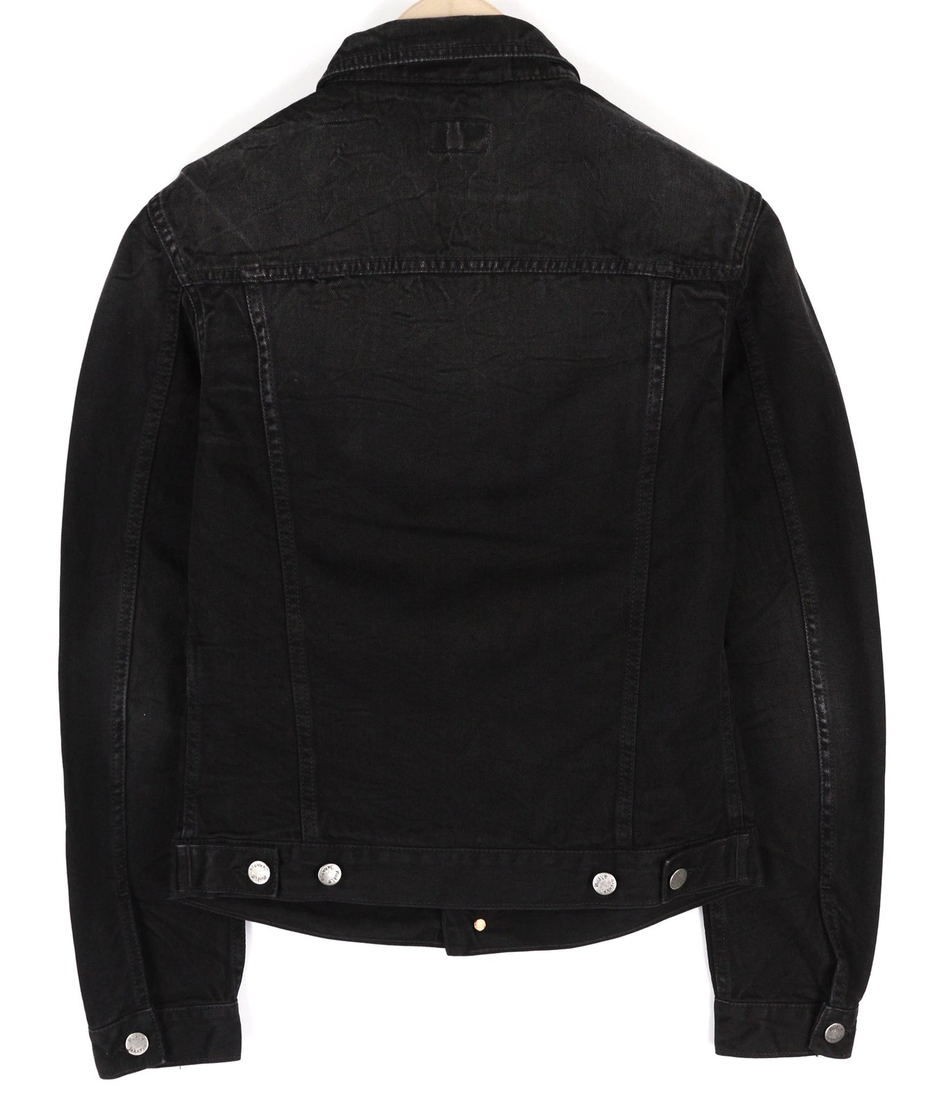 NUDIE JEANS Billy Men Jacket S Dark Shist Denim Buttoned Spread Neck Pockets