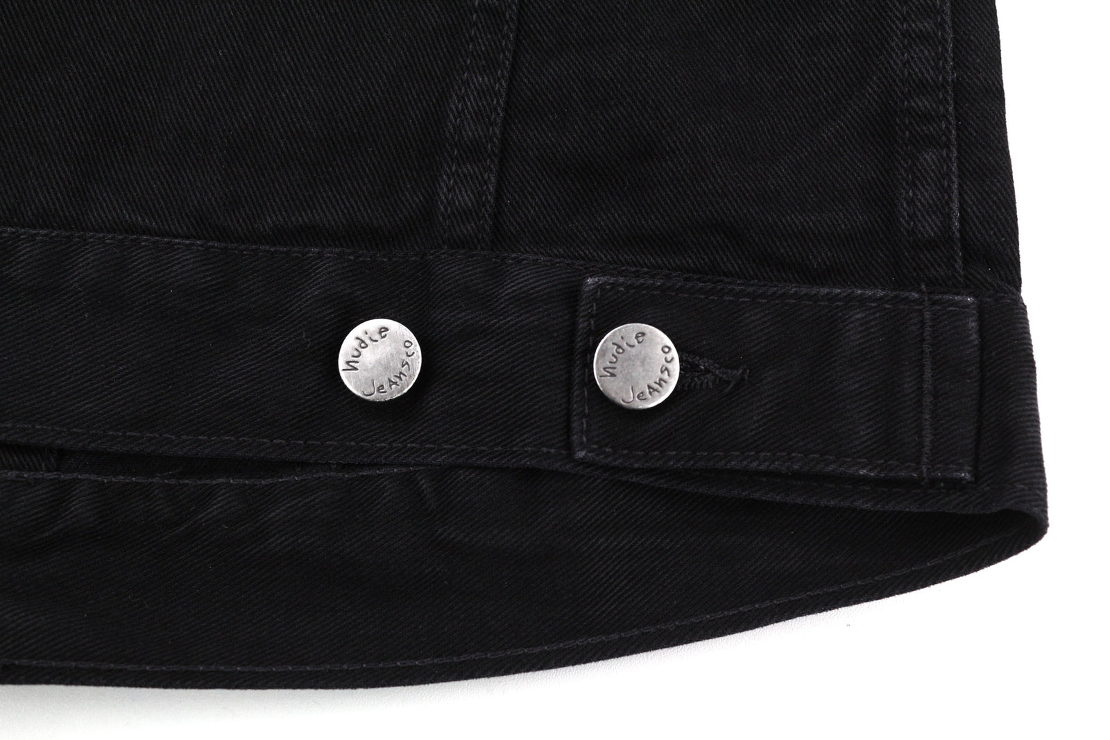 NUDIE JEANS Billy Men Jacket S Dark Shist Denim Buttoned Spread Neck Pockets