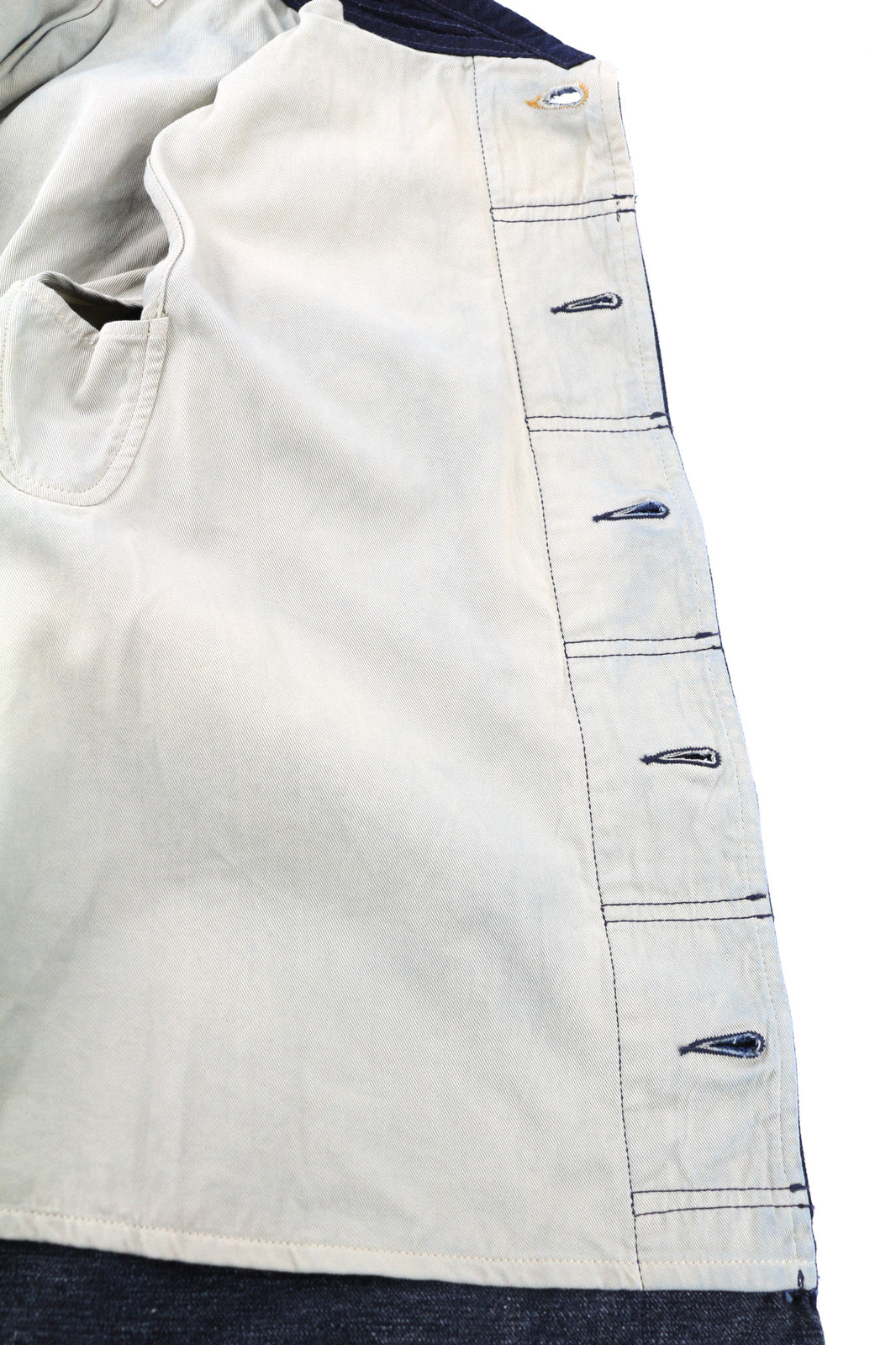 NUDIE JEANS Julius Men Jacket XS Organic Core Blue Buttoned Pockets Lined Logo