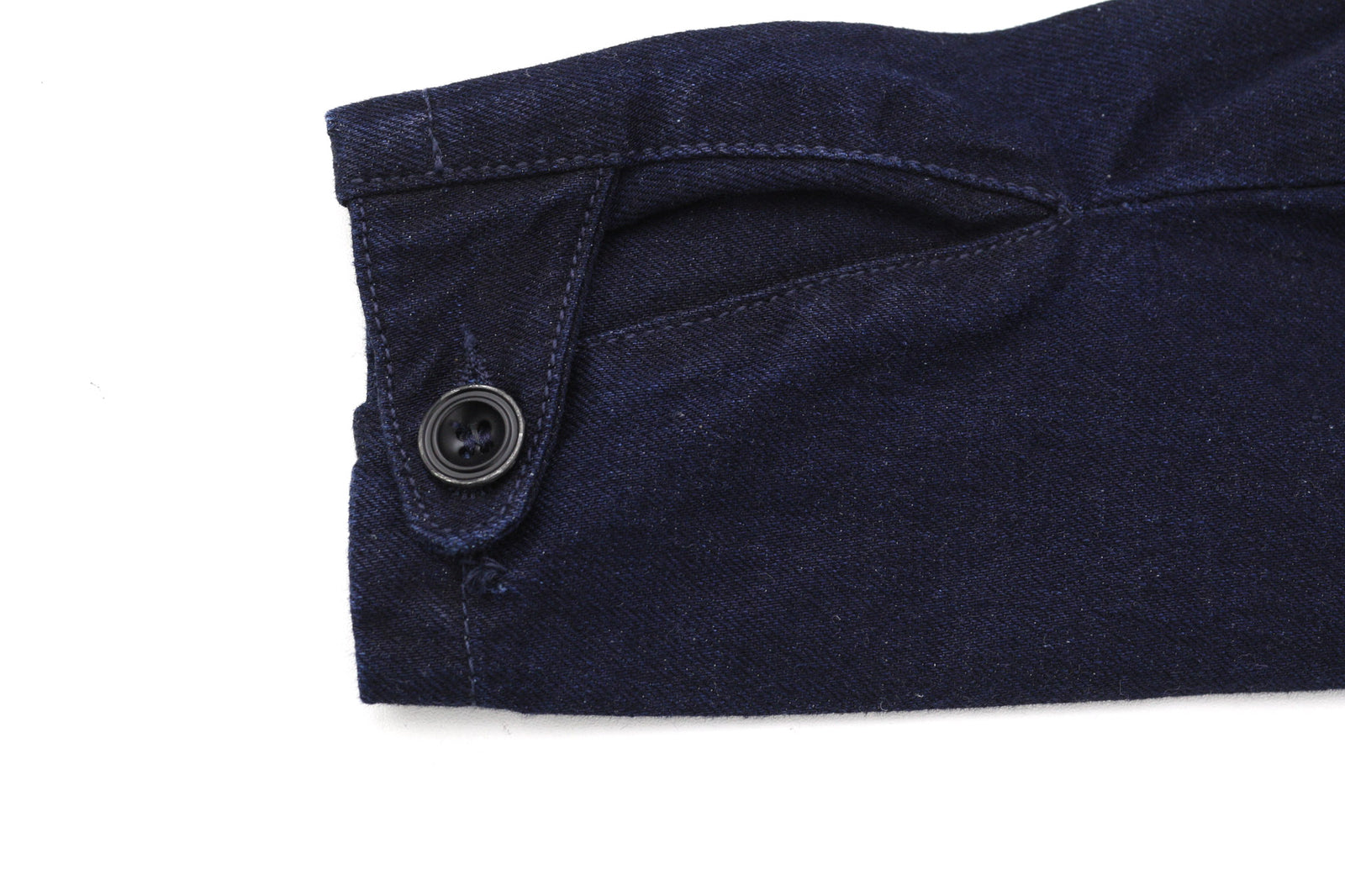 NUDIE JEANS Julius Men Jacket XS Organic Core Blue Buttoned Pockets Lined Logo