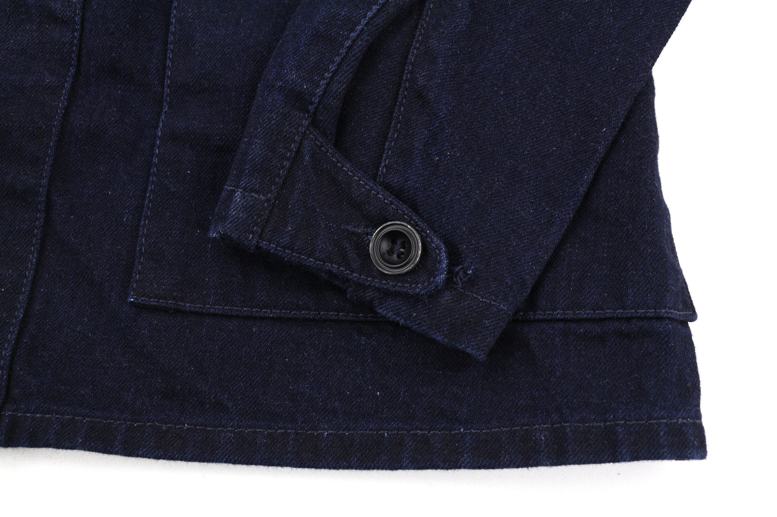 NUDIE JEANS Julius Men Jacket XS Organic Core Blue Buttoned Pockets Lined Logo