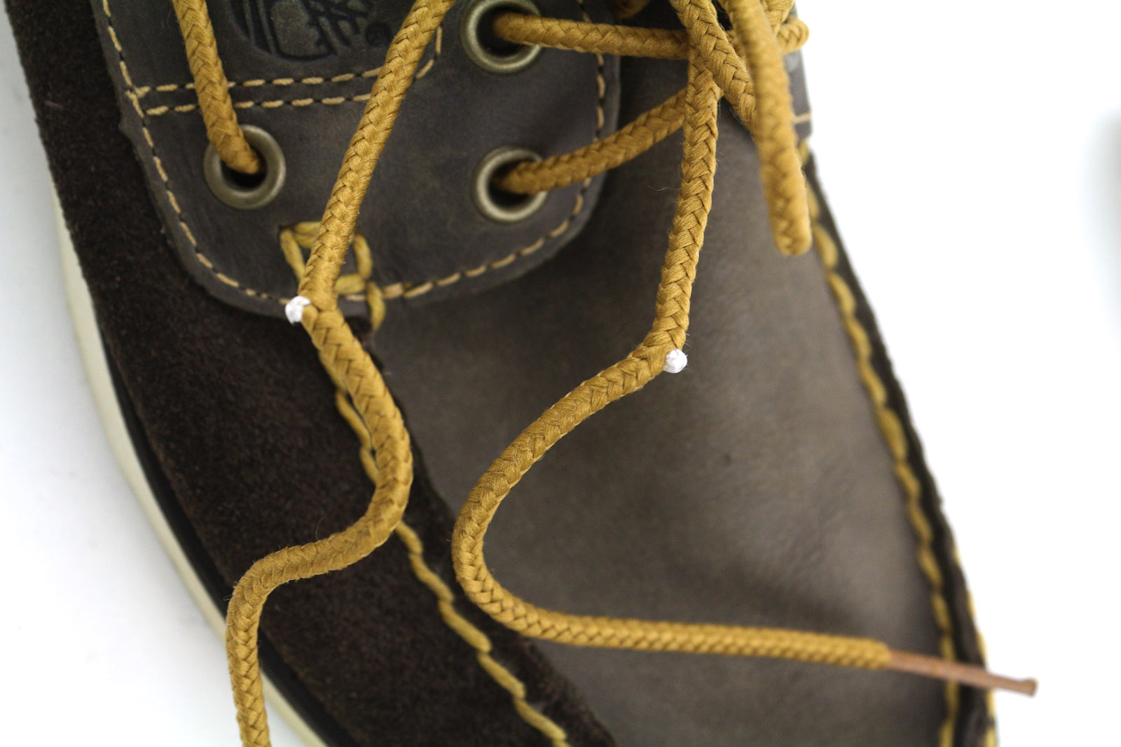 TIMBERLAND 26608 Women Shoes EU36 UK3.5 Dark Brown Leather Lace Up Strap Low Top