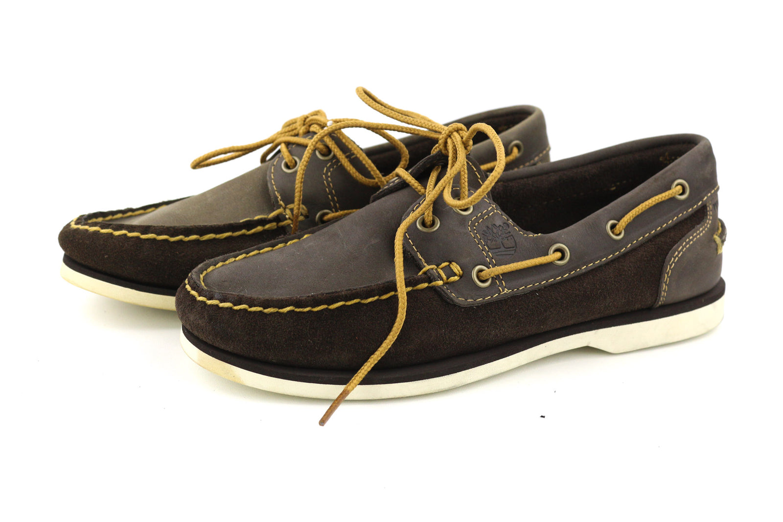 TIMBERLAND 26608 Women Shoes EU36 UK3.5 Dark Brown Leather Lace Up Strap Low Top