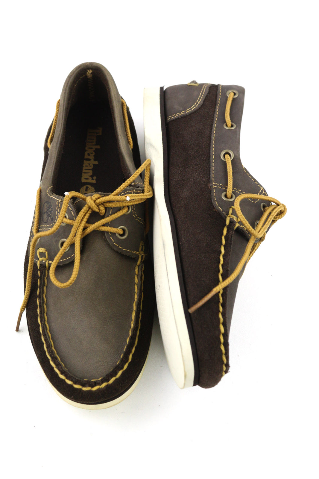 TIMBERLAND 26608 Women Shoes EU36 UK3.5 Dark Brown Leather Lace Up Strap Low Top