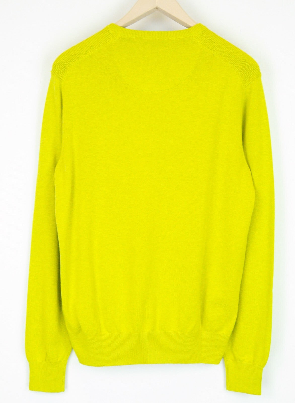 STATE OF ART Mens Sweatshirt M Lime Green Long Sleeve  Cotton Pullover