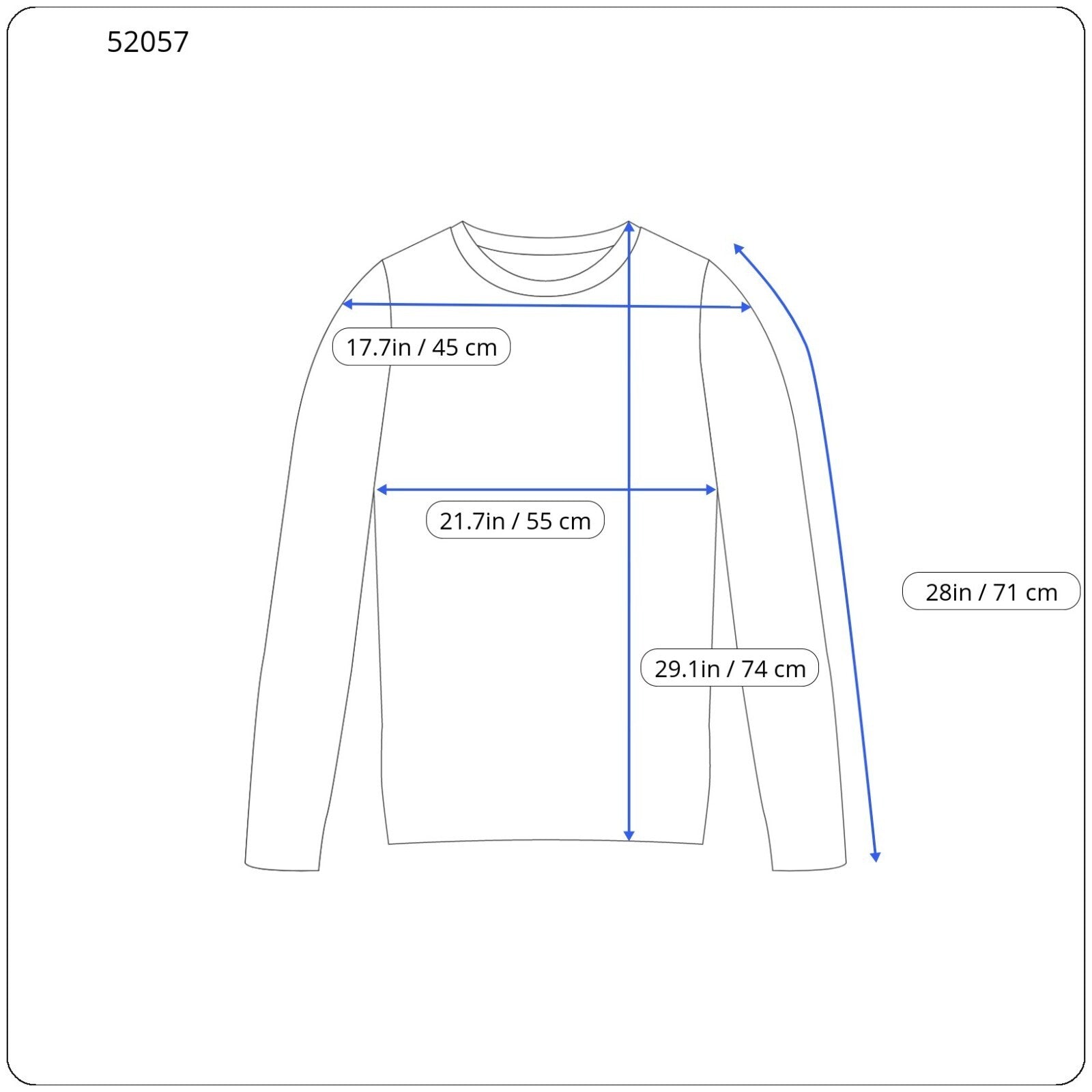 STATE OF ART Mens Sweatshirt L Blue V-Neck Long Sleeve  Cotton Pullover