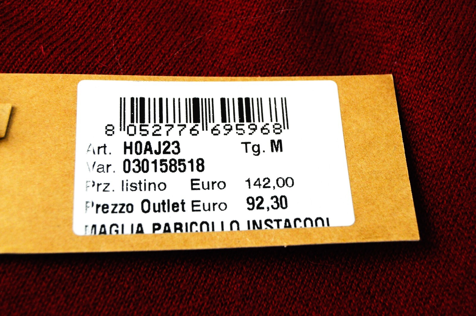 HARMONT & BLAINE Mens Sweatshirt M Red Wool Blend Long Sleeve  Pullover