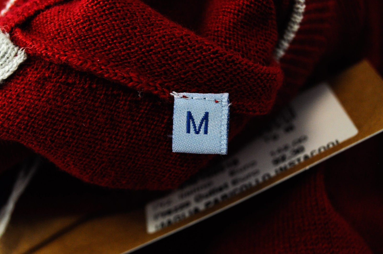 HARMONT & BLAINE Mens Sweatshirt M Red Wool Blend Long Sleeve  Pullover