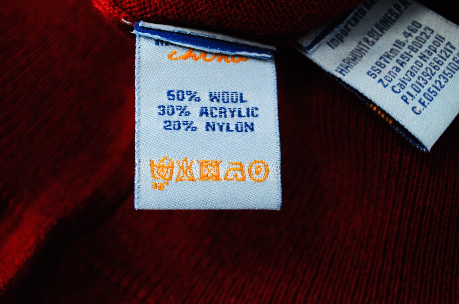 HARMONT & BLAINE Mens Sweatshirt M Red Wool Blend Long Sleeve  Pullover