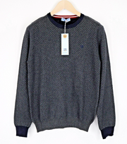 HARMONT & BLAINE Mens Sweatshirt S Grey Wool Cotton Cashmere Long Sleeve