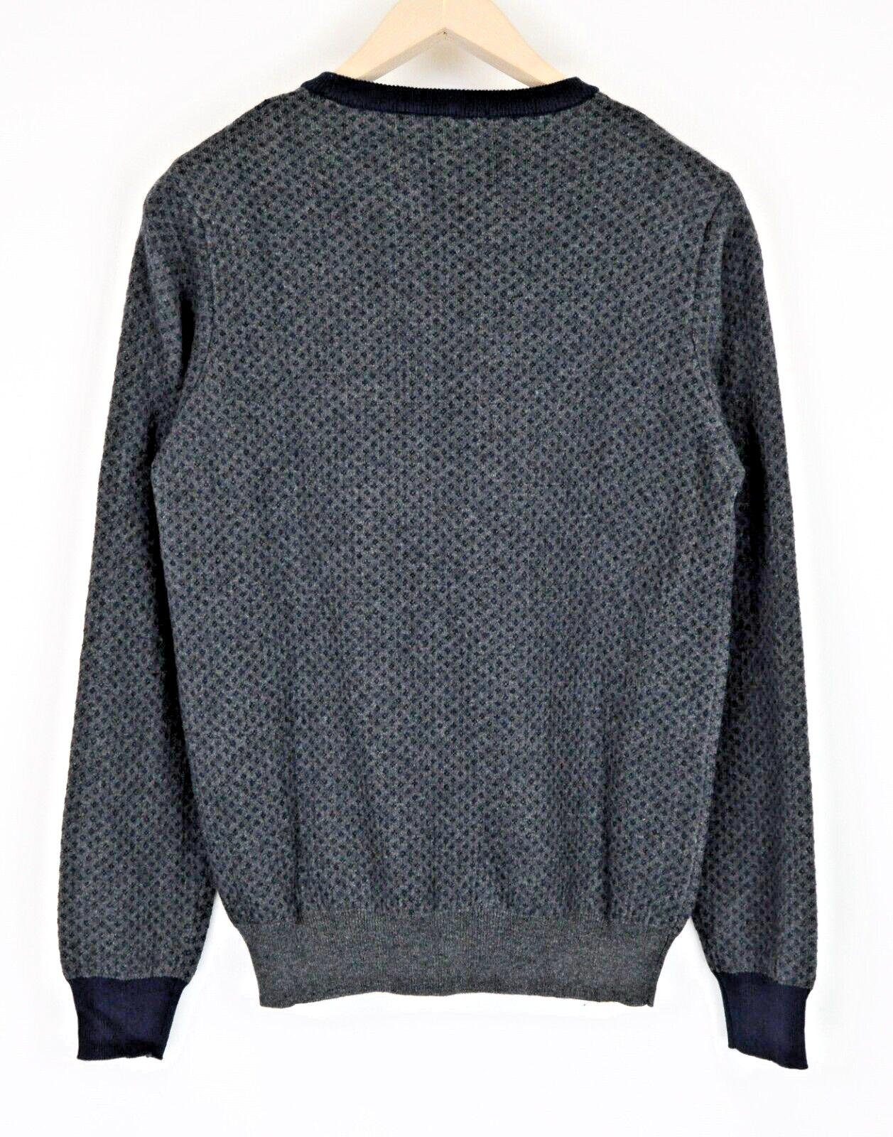 HARMONT & BLAINE Mens Sweatshirt S Grey Wool Cotton Cashmere Long Sleeve