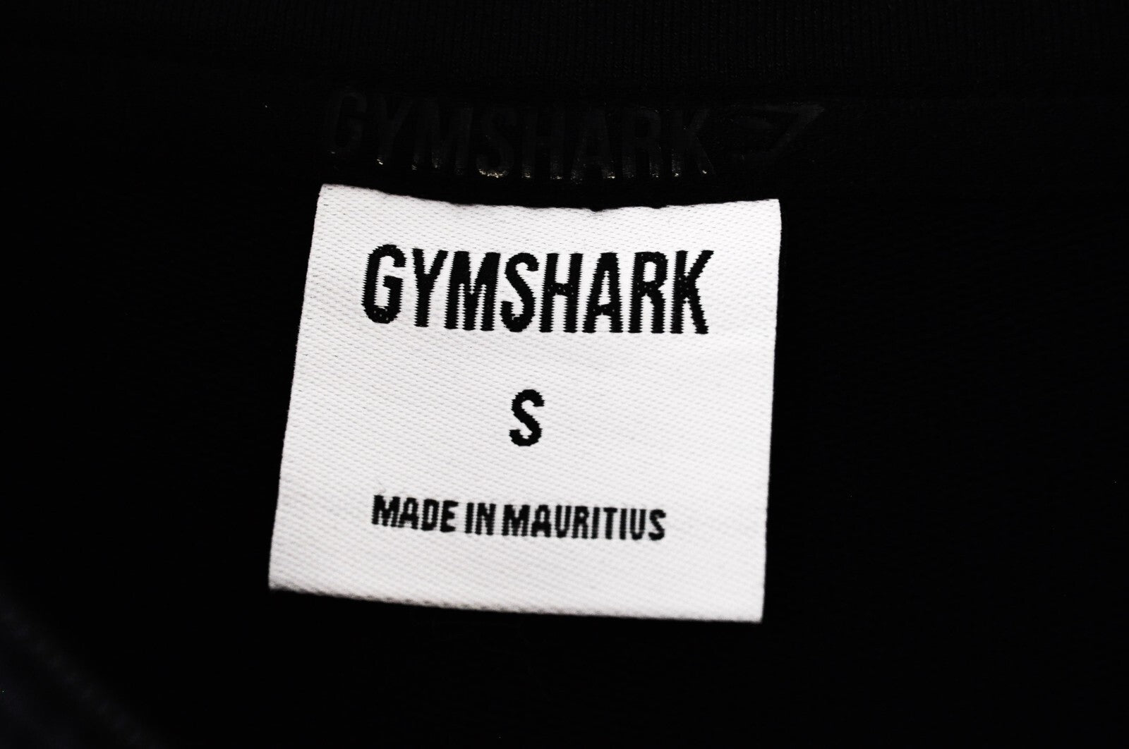 GYMSHARK Womens Sweatshirt S Black Cropped Long Sleeve Pipa Activewear