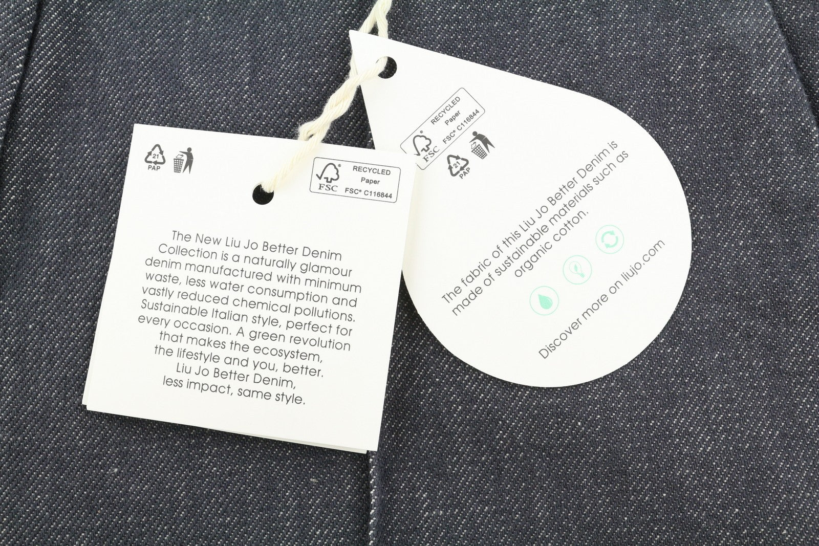 LIU JO Women Jeans W26 Wide Leg Zip High Waist Pockets Casual Dark Grey Denim