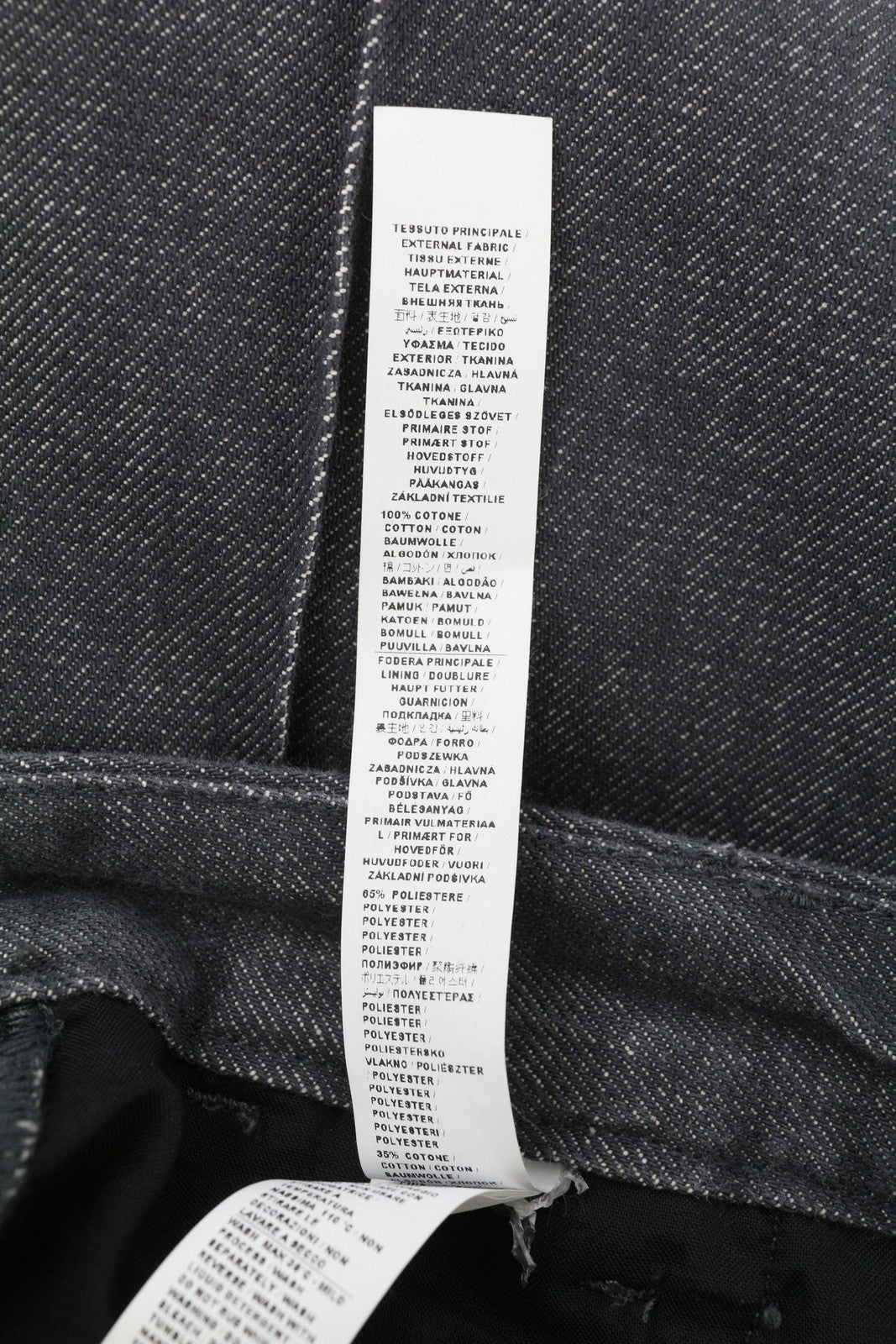 LIU JO Women Jeans W26 Wide Leg Zip High Waist Pockets Casual Dark Grey Denim