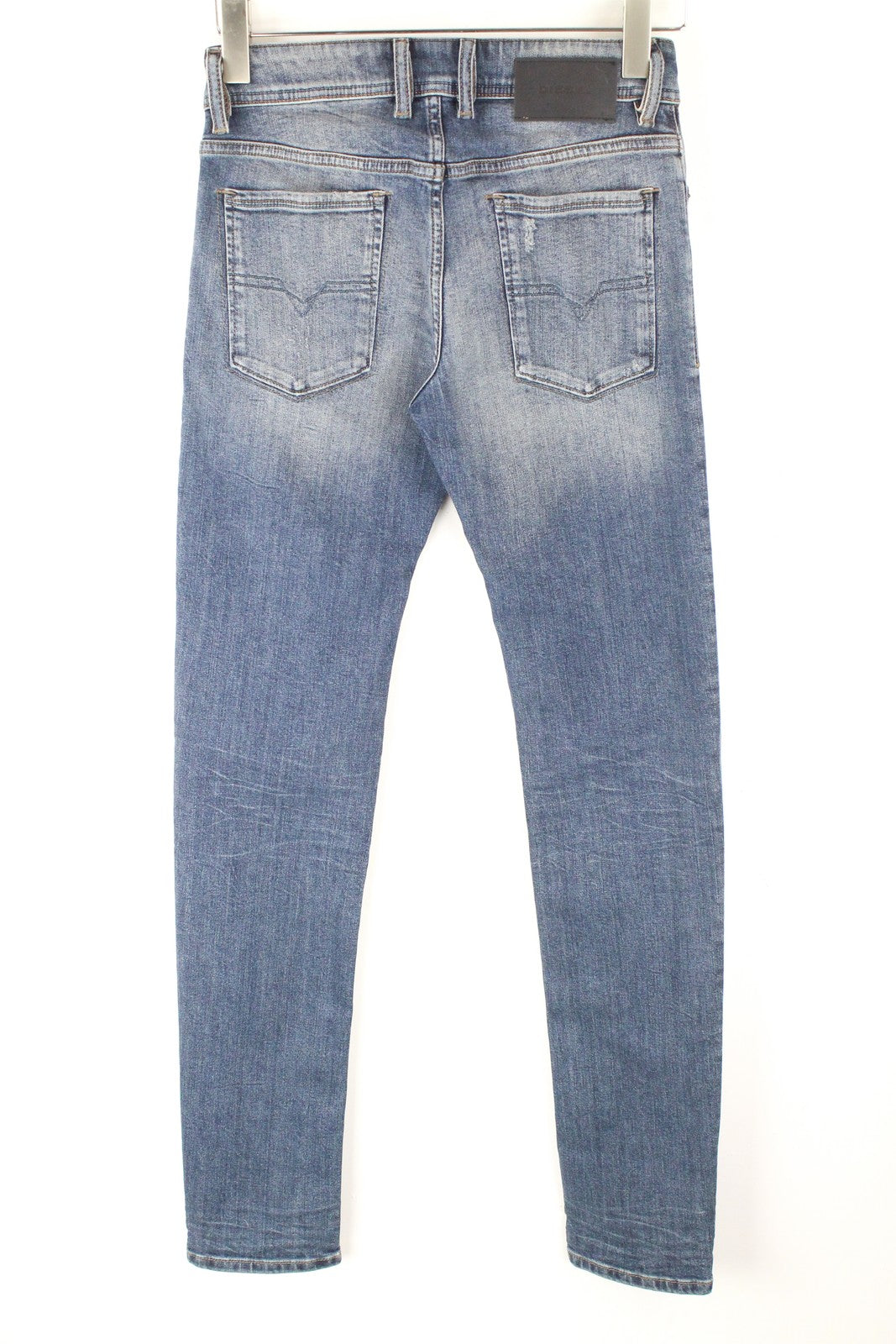 DIESEL Sleenker 069FI Men's Jeans W28 L32 Slim Stretch Blue Cotton Washed Fit