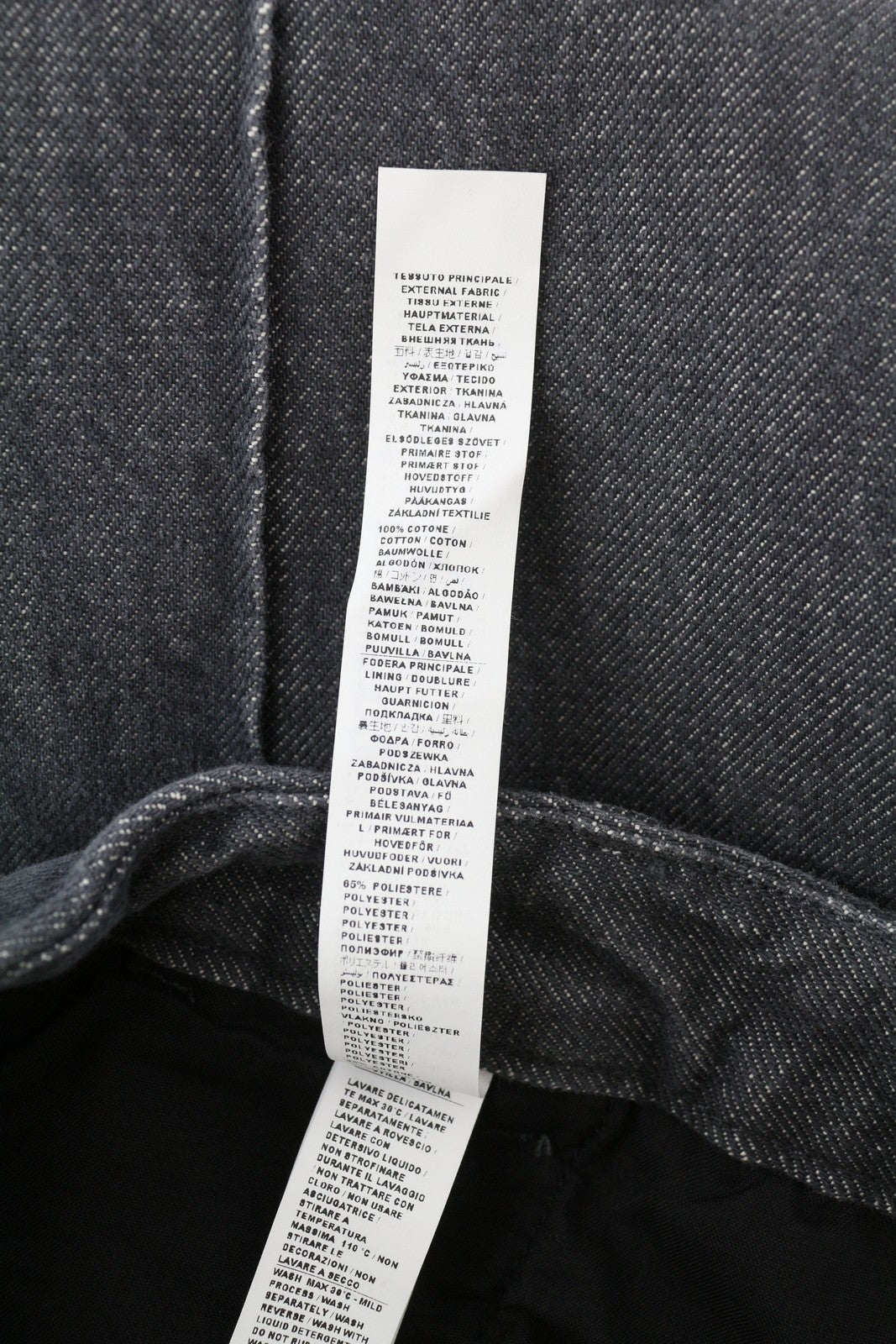 LIU JO Women Jeans W27 Wide Leg Zip High Waist Pockets Casual Dark Grey Denim