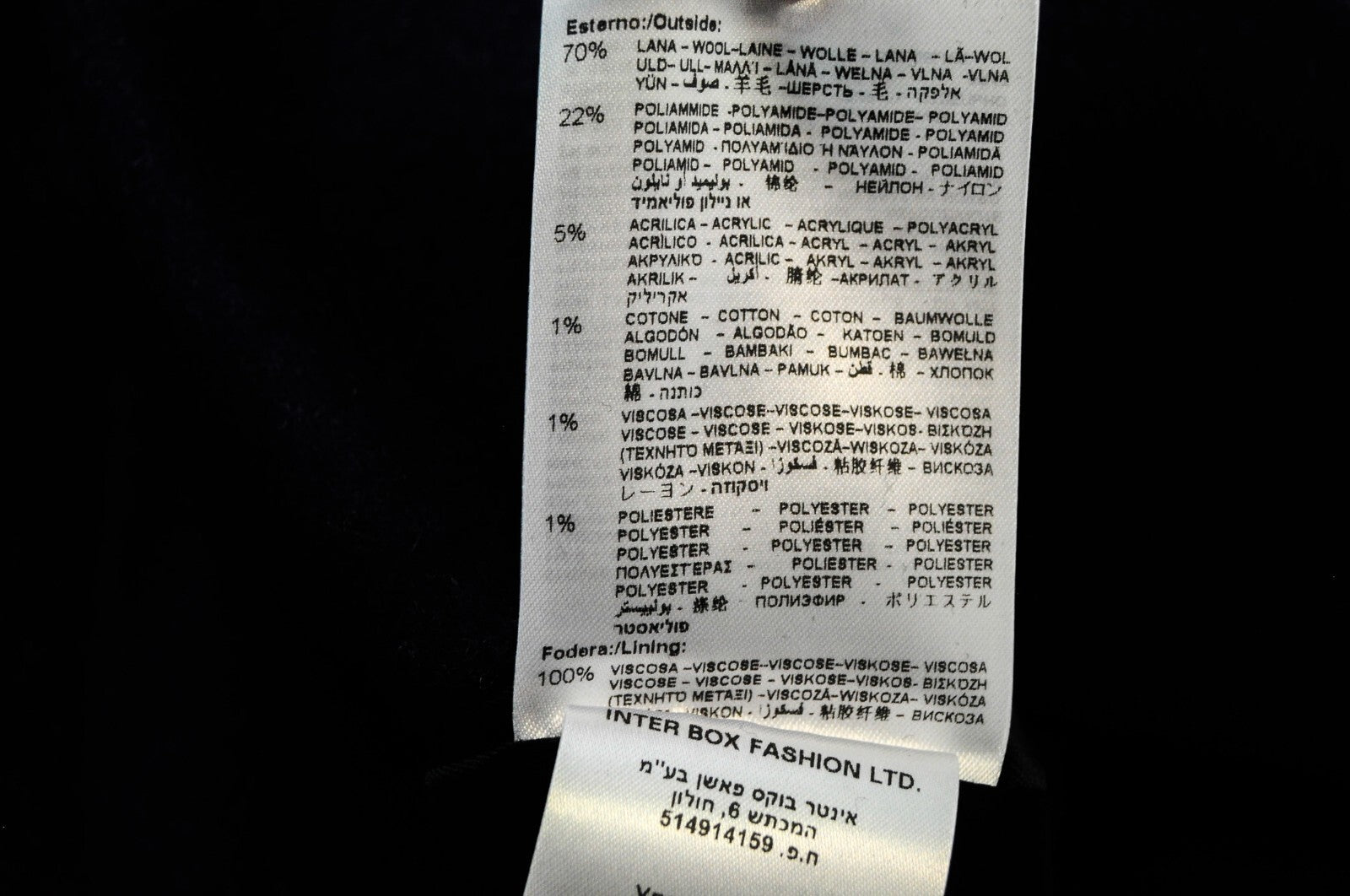 REPLAY Mens Coat 48 Navy Double-Breasted Wool Lined Long Sleeve Peak Collar