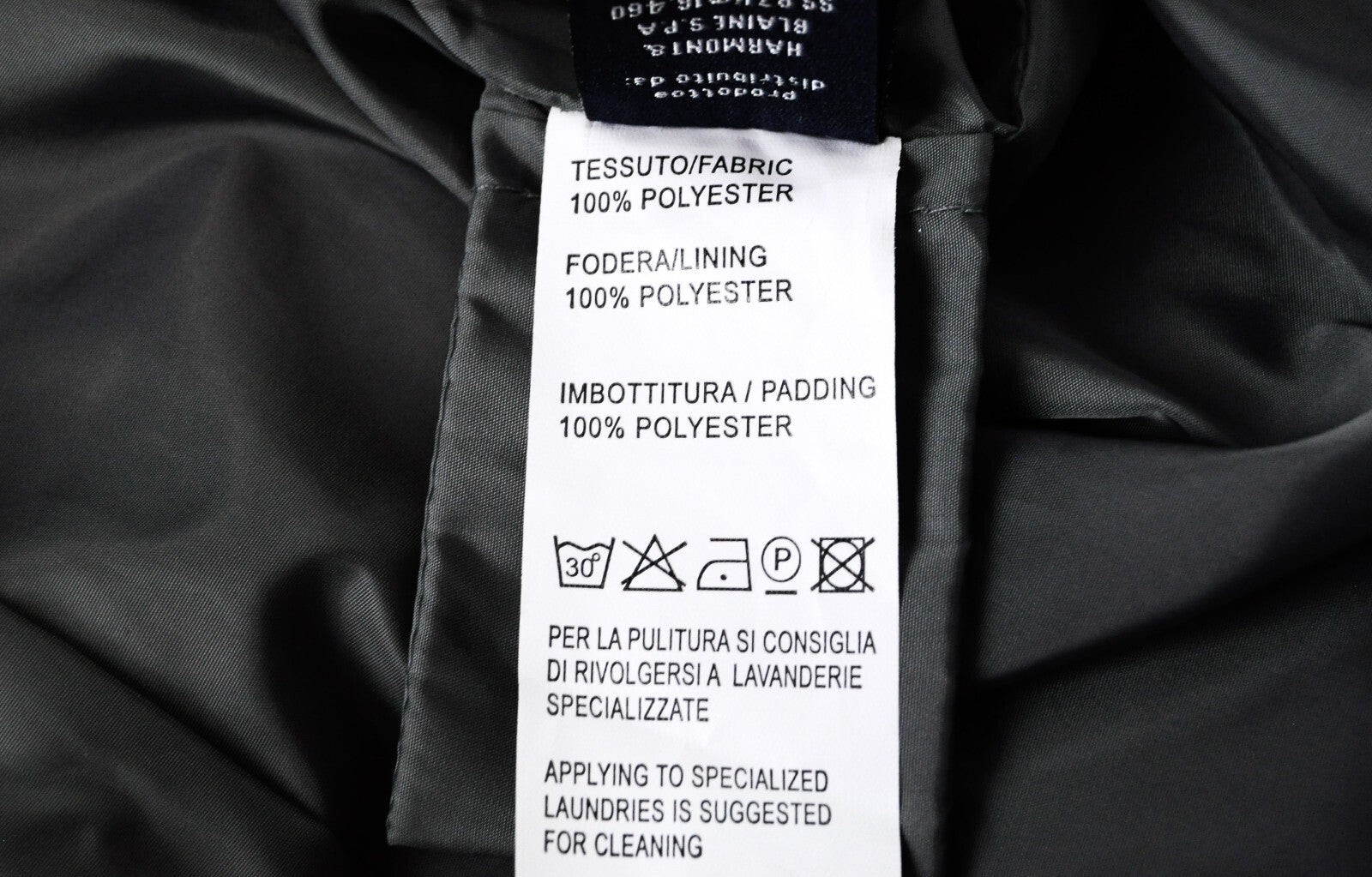 HARMONT & BLAINE Mens Jacket L Black Lined  Padded  Collar