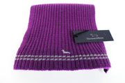 HARMONT & BLAINE Mens Scarf OS Purple Knitted Wool  Unisex Winter