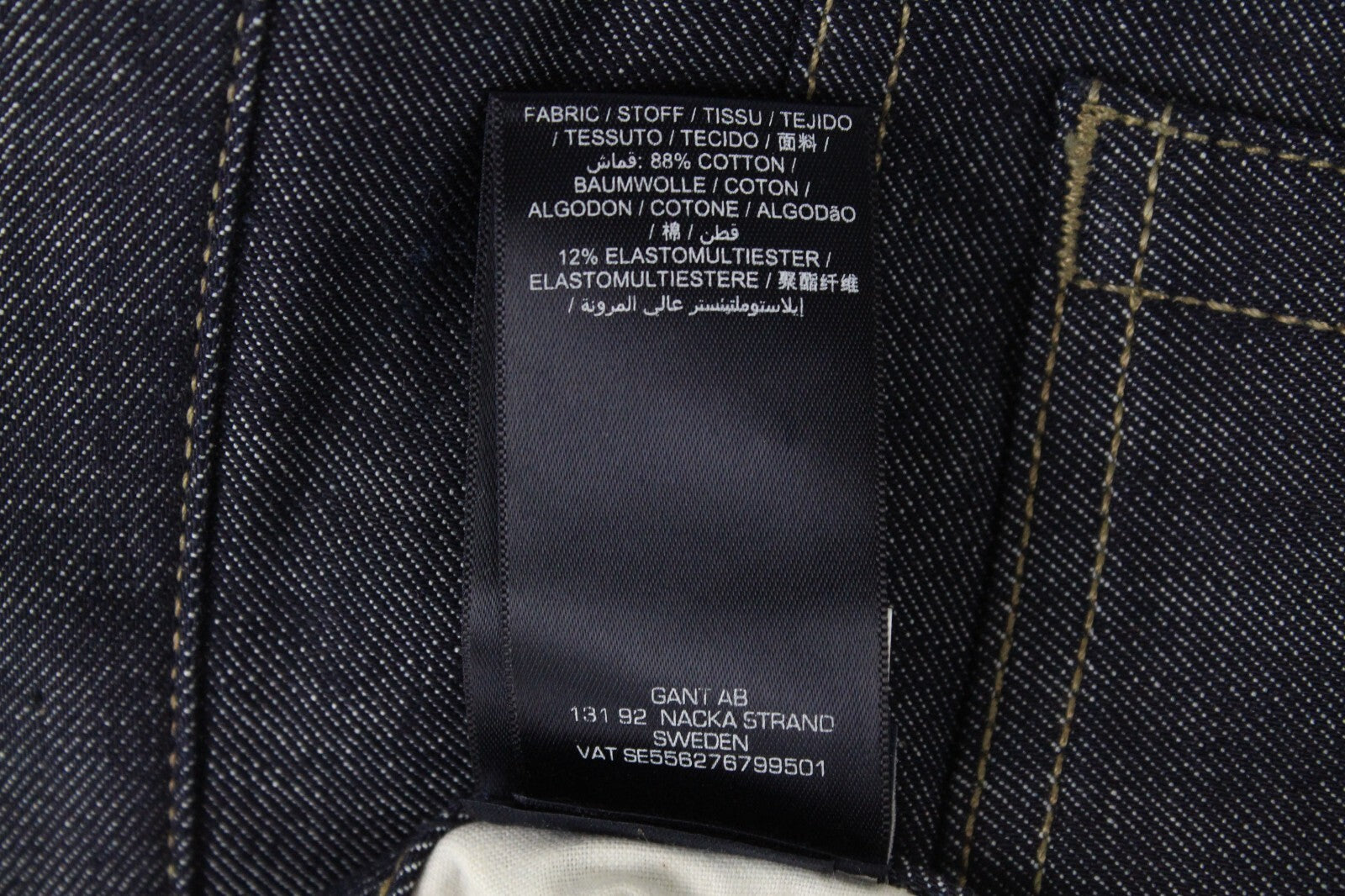 GANT Carol Womens Jeans W29/L34 Mid-Blue Regular Bootcut Stretchy Zipped