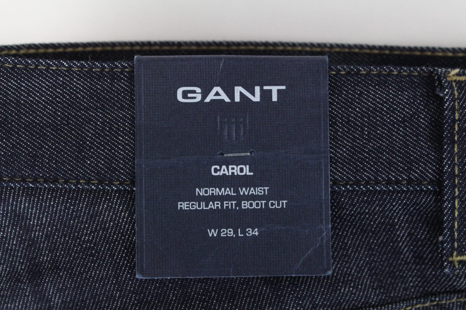 GANT Carol Womens Jeans W29/L34 Mid-Blue Regular Bootcut Stretchy Zipped