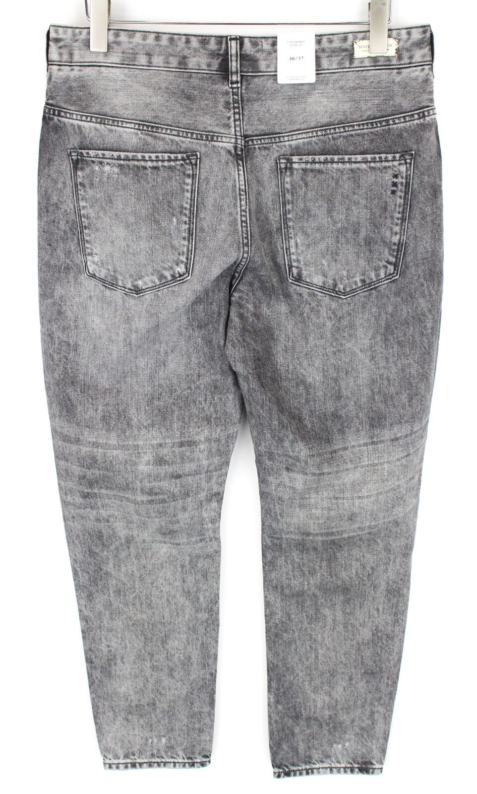 SCOTCH & SODA L-Adorable Womens Jeans W30/L32 Grey Ripped Boyfriend Non-Stretch