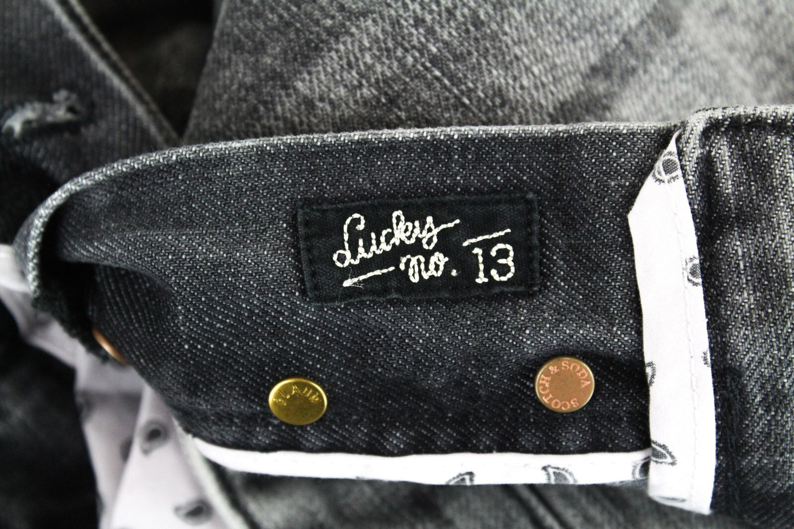 SCOTCH & SODA L-Adorable Womens Jeans W30/L32 Grey Ripped Boyfriend Non-Stretch