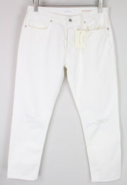 GANT Slacker Womens Jeans W29/L34 White Straight Leg Distressed Dress Stretchy