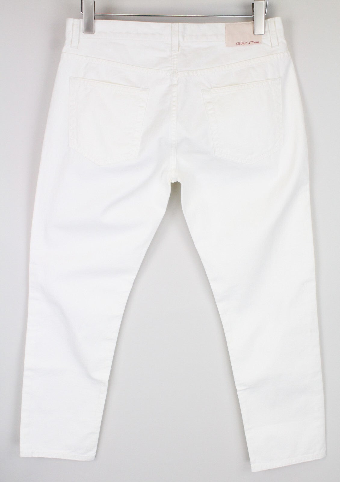 GANT Slacker Womens Jeans W29/L34 White Straight Leg Distressed Dress Stretchy