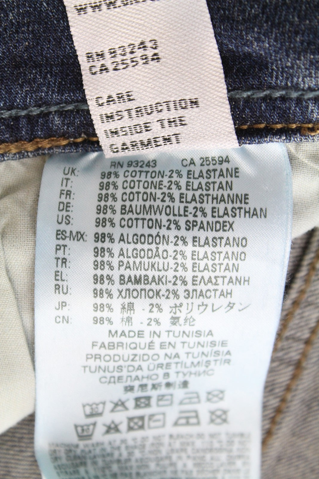 DIESEL Sleenker 069FI Men's Jeans W29 L32 Slim Stretch Casual Cotton Blue Wash