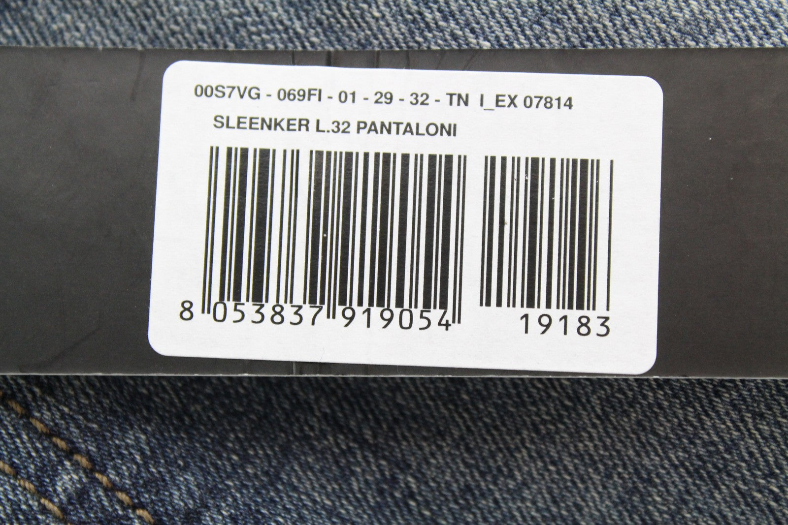 DIESEL Sleenker 069FI Men's Jeans W29 L32 Slim Stretch Casual Cotton Blue Wash