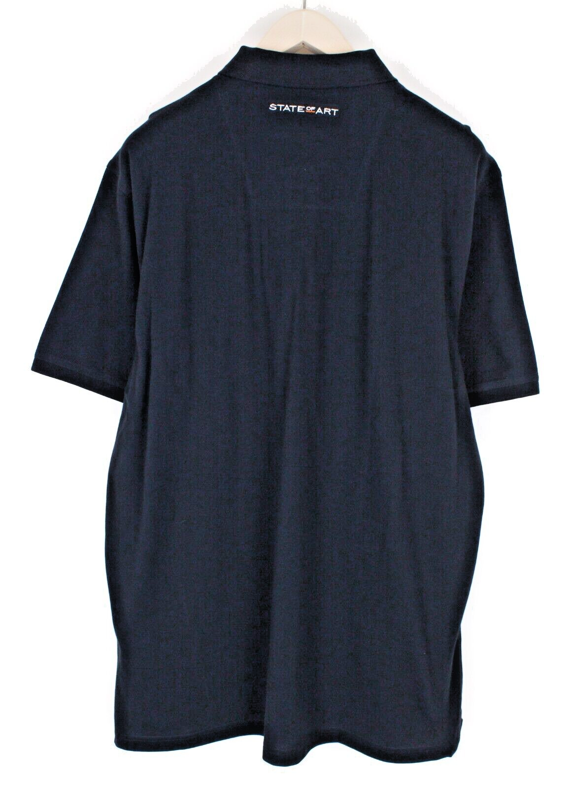 STATE OF ART Mens Polo T-Shirt 3XL Dark Navy Short Sleeve Cotton Dress