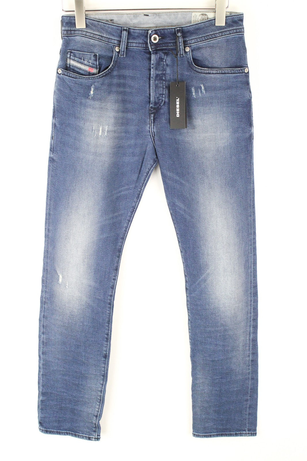 DIESEL Buster 084NV Men's Jeans W27 L30 Slim Taper Fit Stretch Cotton Blue Wash