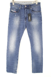 DIESEL Buster 084NV Men's Jeans W27 L30 Slim Taper Fit Stretch Cotton Blue Wash