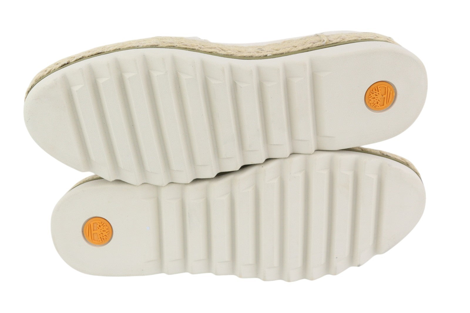 TIMBERLAND A24QW Women Shoes EU38 Beige Espadrilles Slip On Logo Low Almond Toe