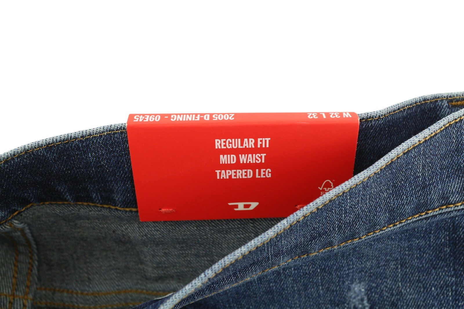 DIESEL 2005 D-Fining 09E45 Men Jeans W32/L32 Washed Blu Distress RRP€175