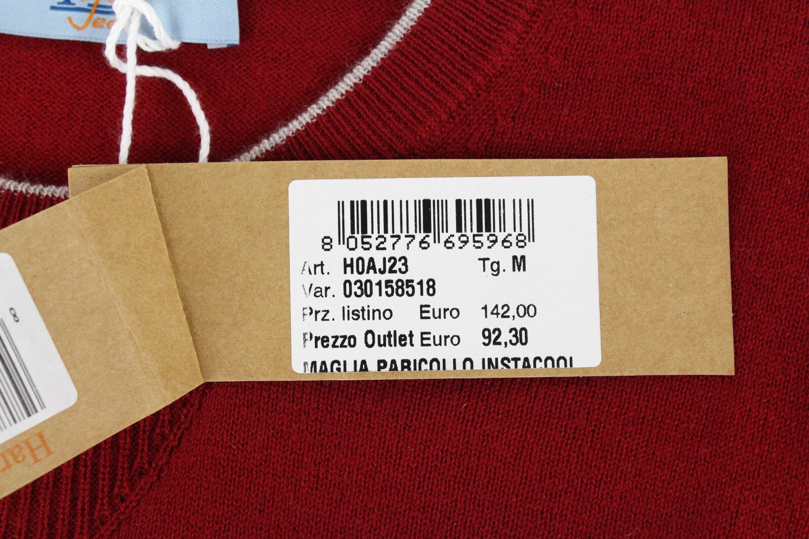 HARMONT & BLAINE Mens Sweatshirt M Red Wool Blend Long Sleeve Pullover