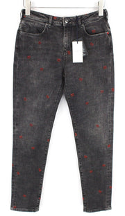 SCOTCH & SODA Womens Jeans W25/L32 Grey Slim Boyfriend  Cotton Stretchy