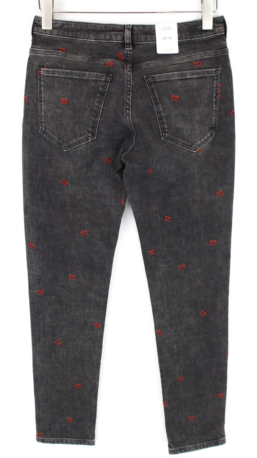 SCOTCH & SODA Womens Jeans W25/L32 Grey Slim Boyfriend  Cotton Stretchy