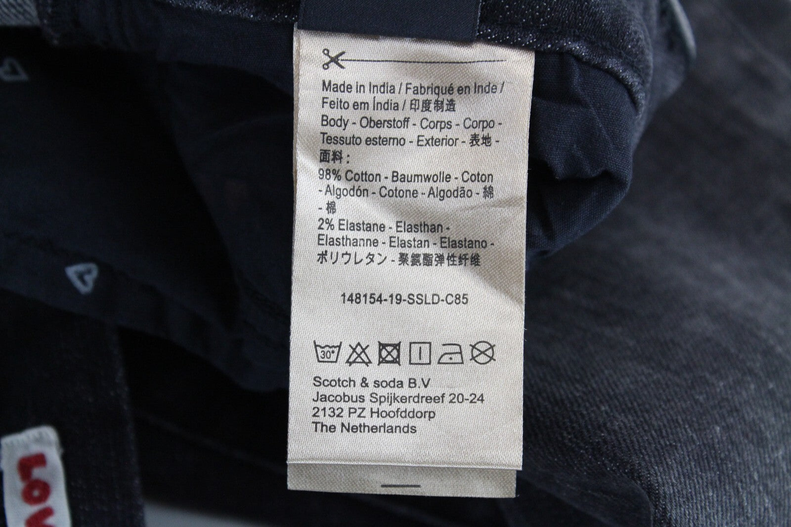 SCOTCH & SODA Womens Jeans W25/L32 Grey Slim Boyfriend  Cotton Stretchy