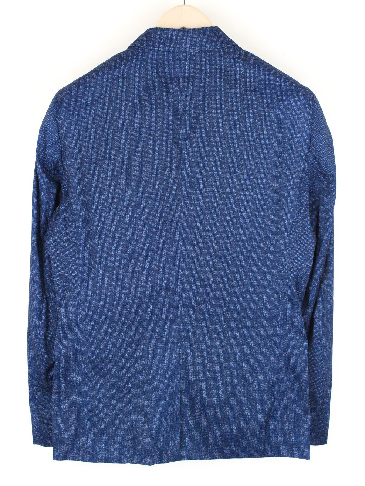 SCOTCH & SODA Ams Couture Mens Blazer ~L Blue Patterned Notch Collar One-Button