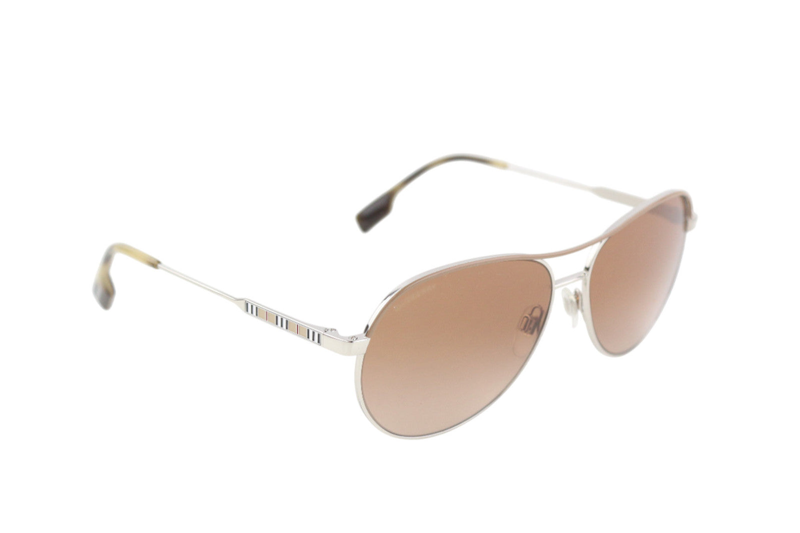 BURBERRY Tara Women Sunglasses ONE SIZE Light Casual Silver Tone Frame RRP€269