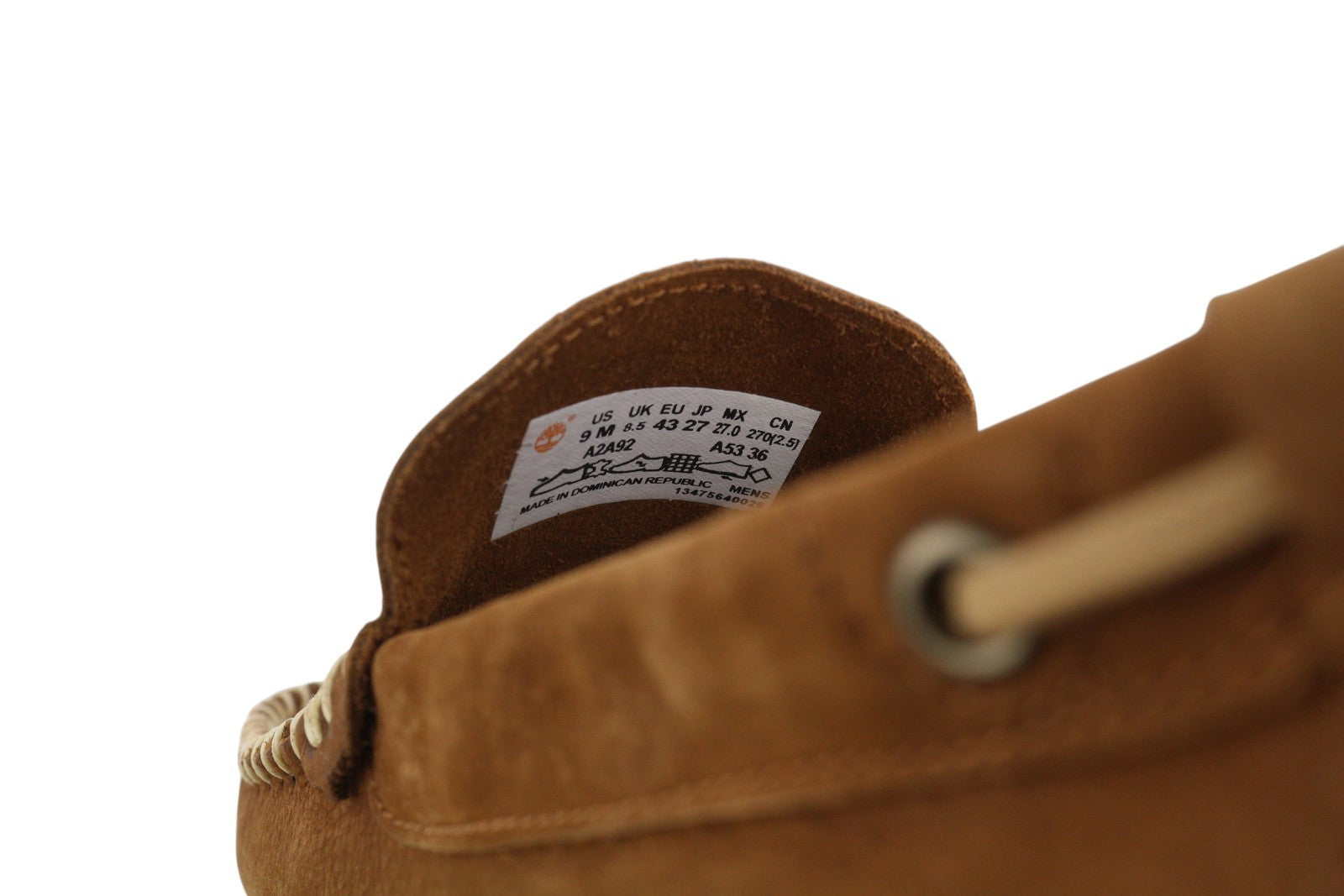 TIMBERLAND A2A92 Men Shoes EU43 Brown Leather Boat Slip On True Cloud Comfort